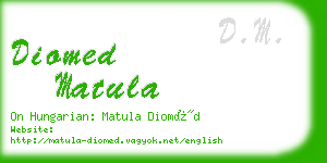 diomed matula business card